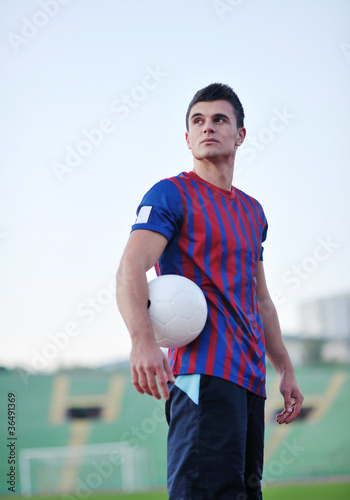 soccer player portrait