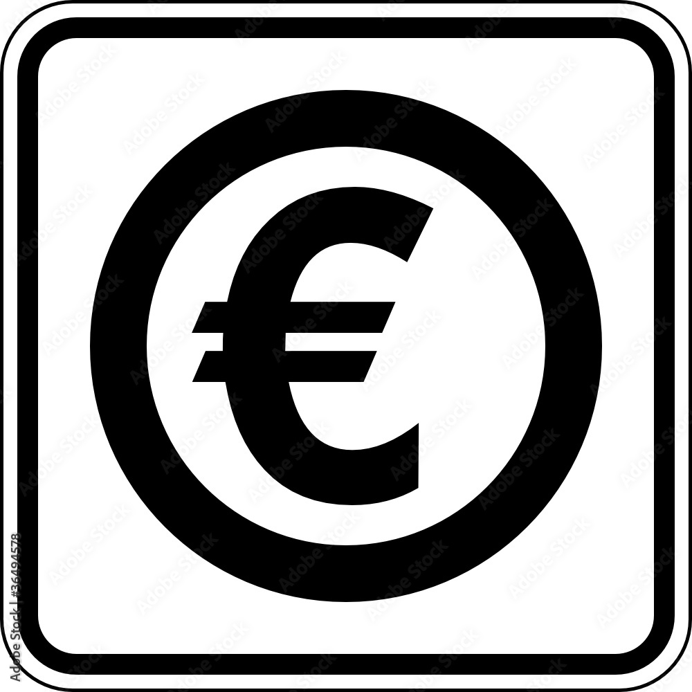 Euro € Währung Zahlungsmittel Schild Zeichen Symbol Euro € Währung Zahlungsmittel Schild Zeichen Symbol