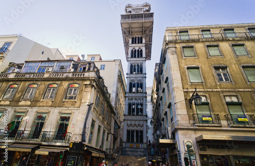 Santa Justa Elevator in Lisbon, Portugal. © Frankix