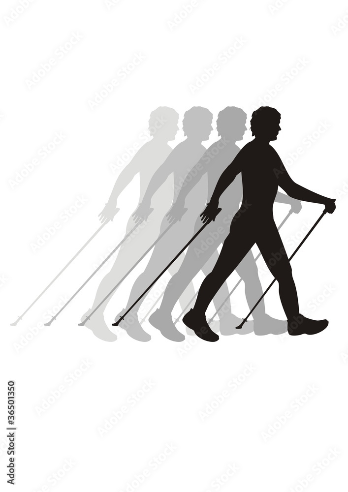 Fototapeta premium nordic walker
