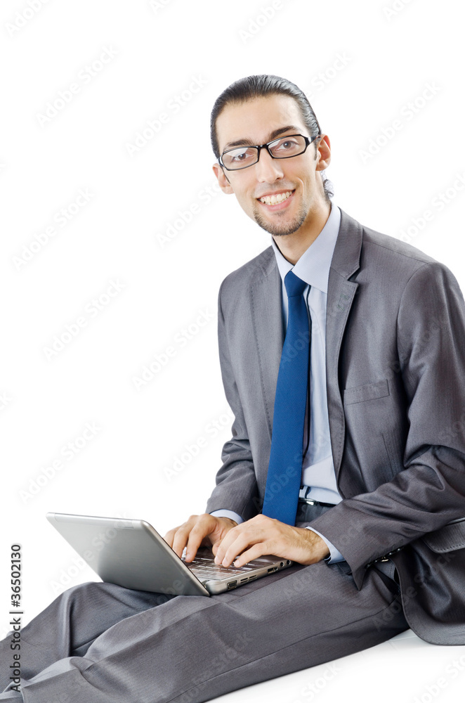 Busissman working on the laptop Busissman working on the laptop