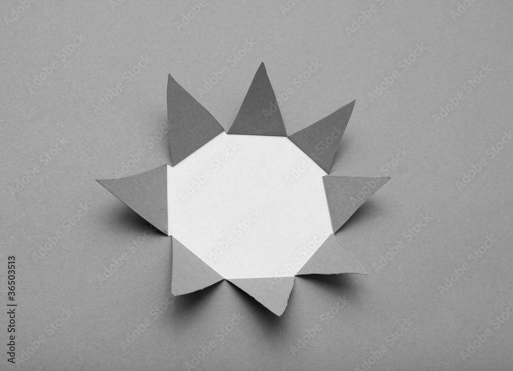 Abstract hole on paper Abstract hole on paper