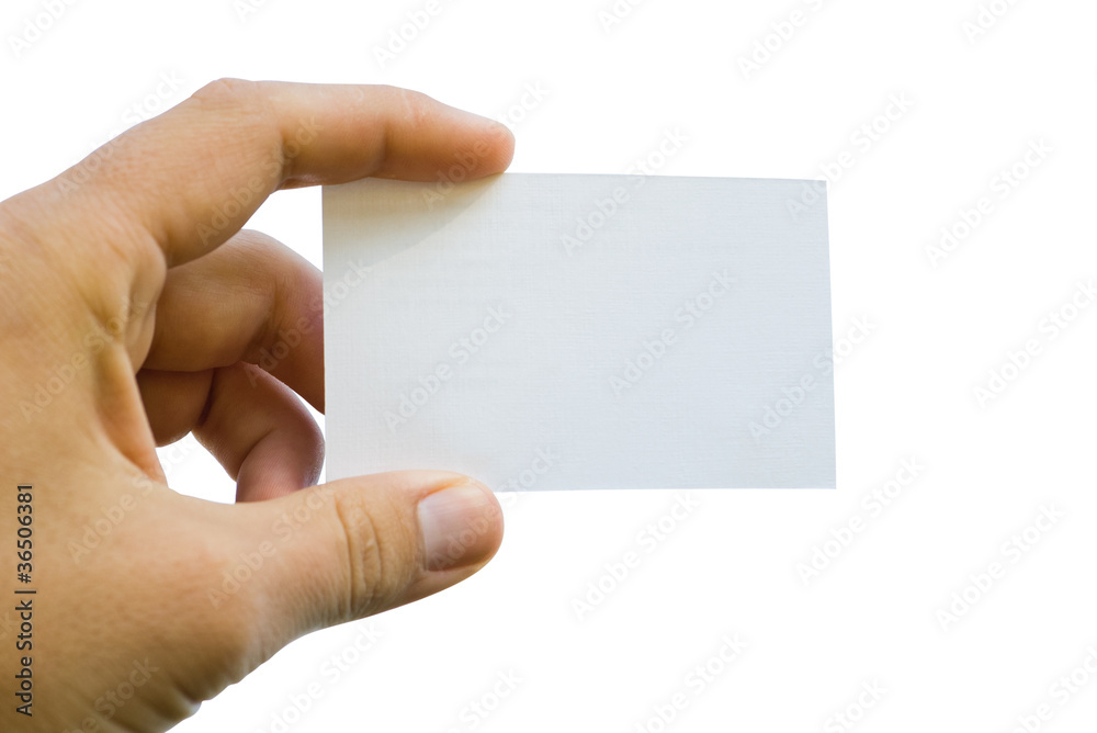 Obraz premium hand and card