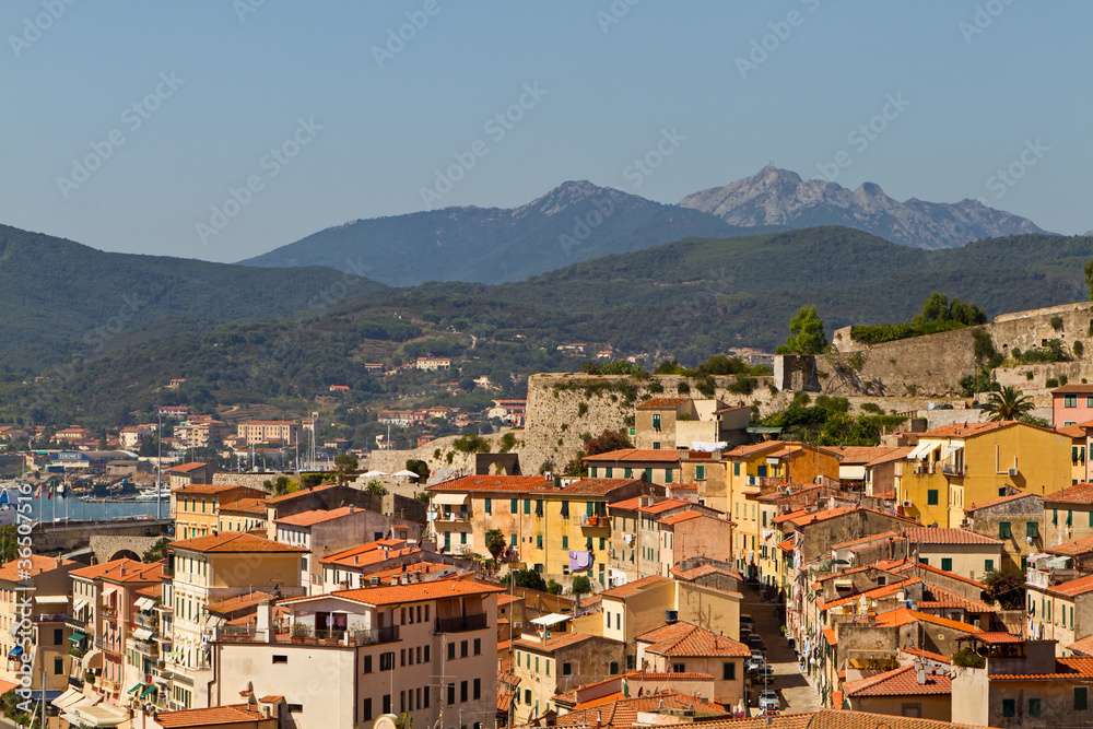Panorama von Portoferraio, Insel Elba