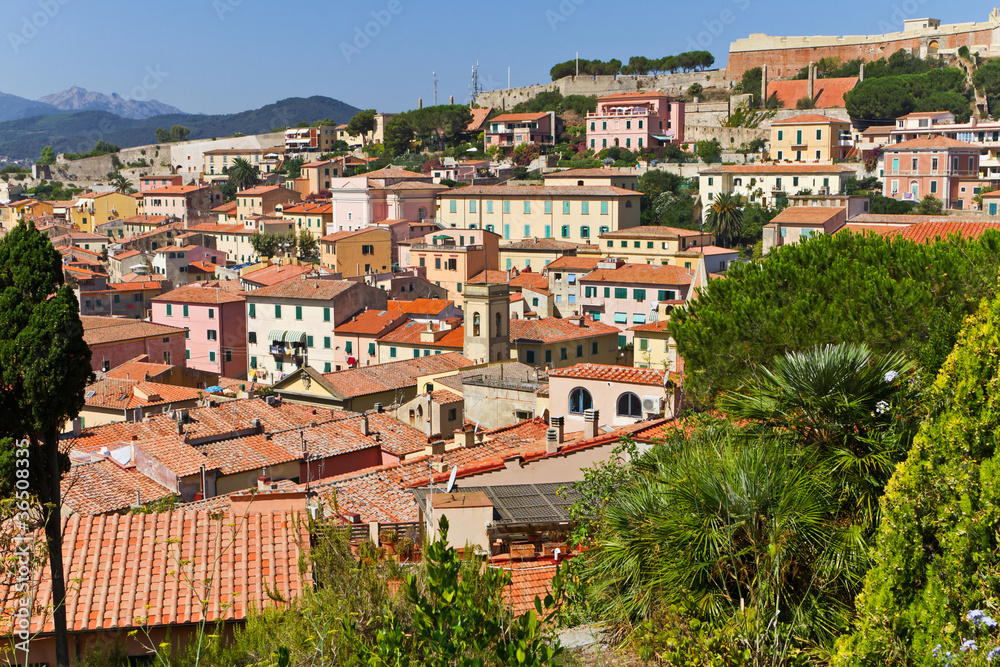 Panorama von Portoferraio, Insel Elba