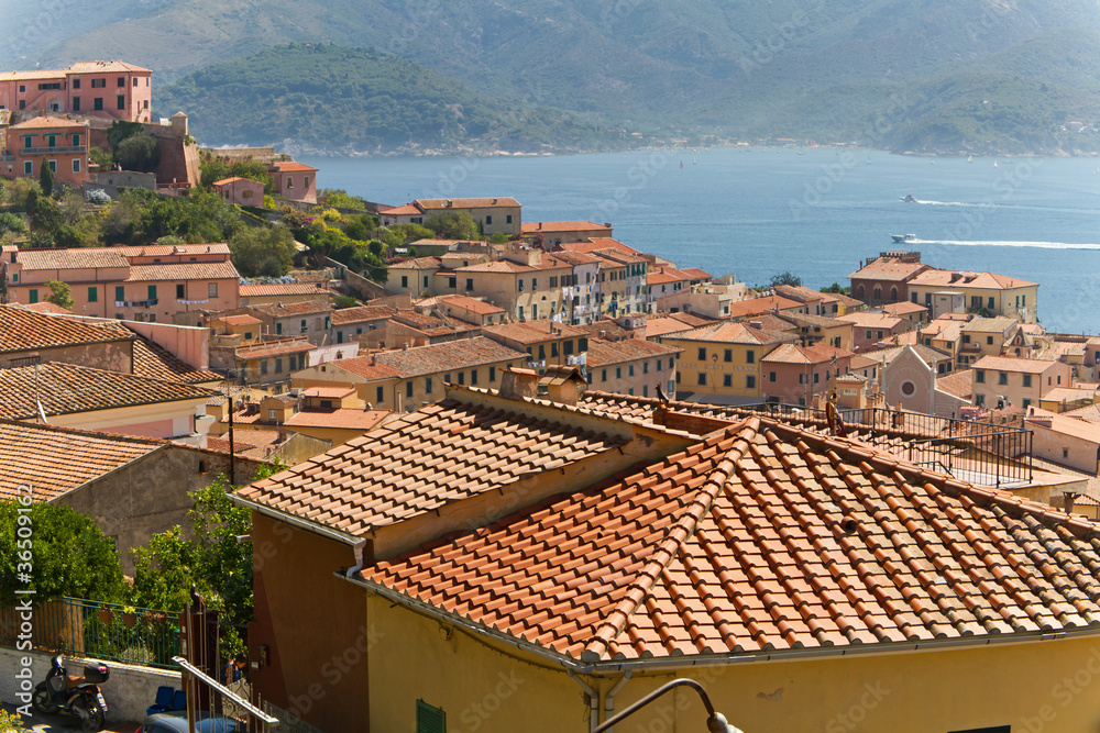 Panorama von Portoferraio, Insel Elba