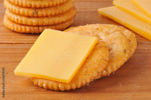 Cracker with cheese