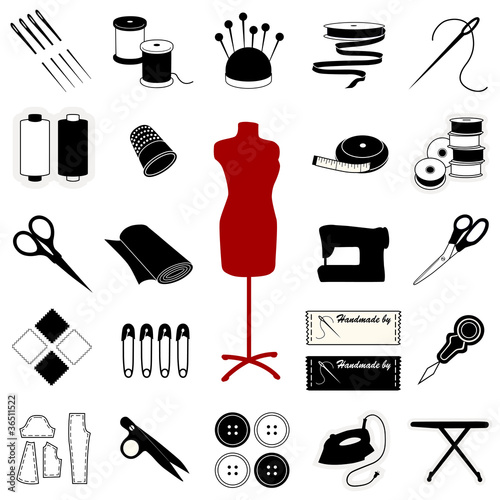 Sewing and Tailoring Icons