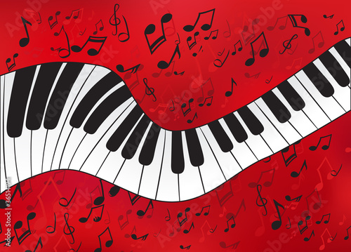 Abstract piano