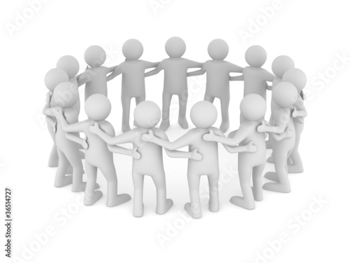Conceptual image of teamwor...