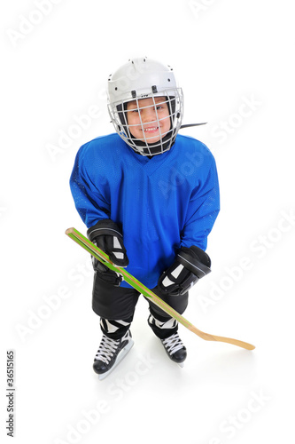 Little Boy Hockey Player