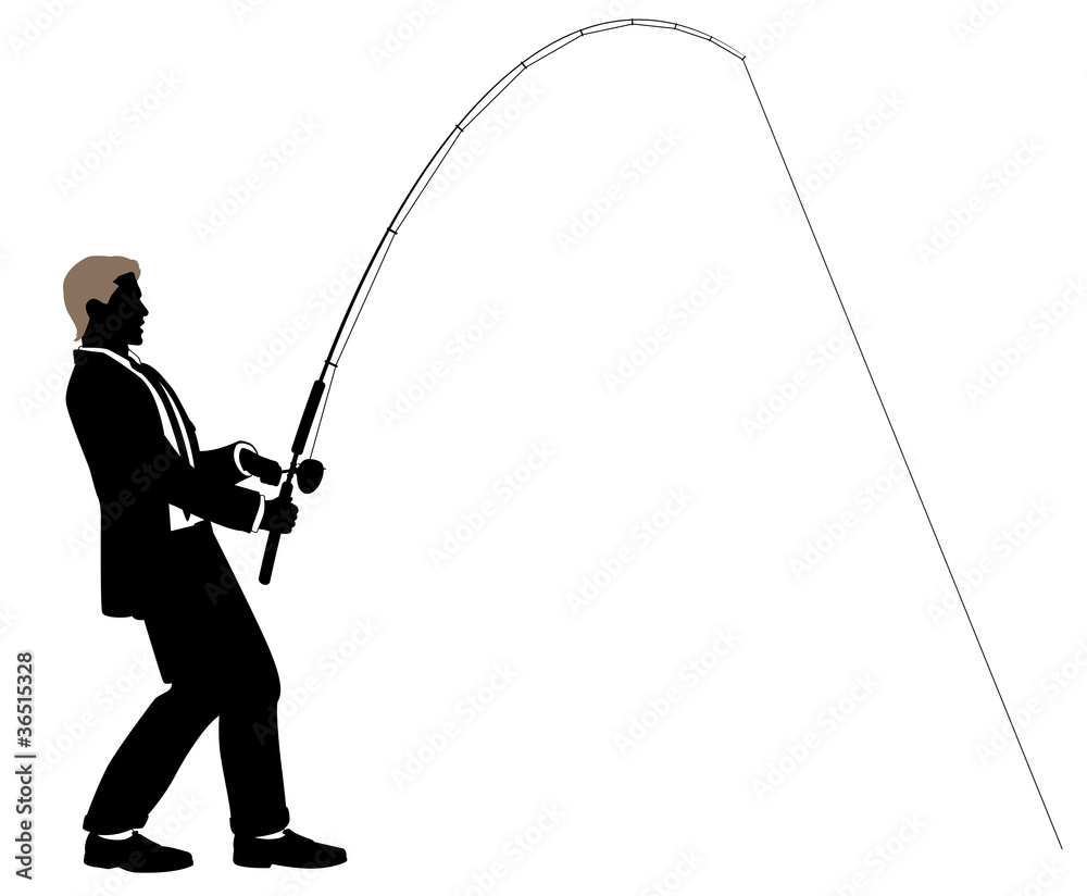 Obraz premium Fishing for business