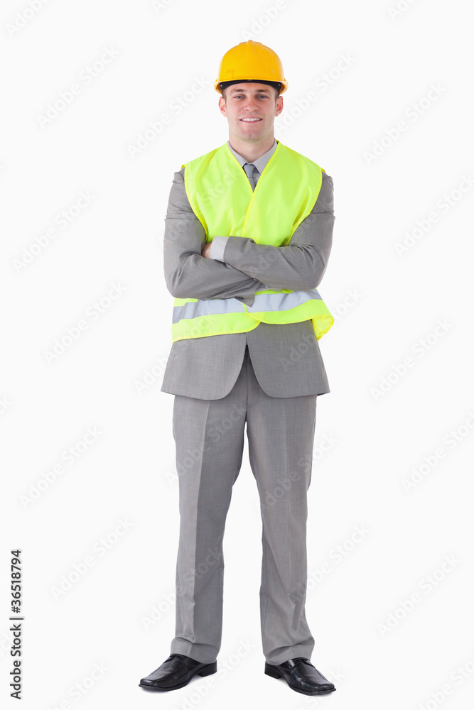 Portrait of a builder Portrait of a builder