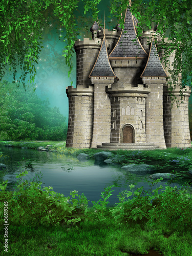 Zaczarowany zamek nad jeziorem #36519365
