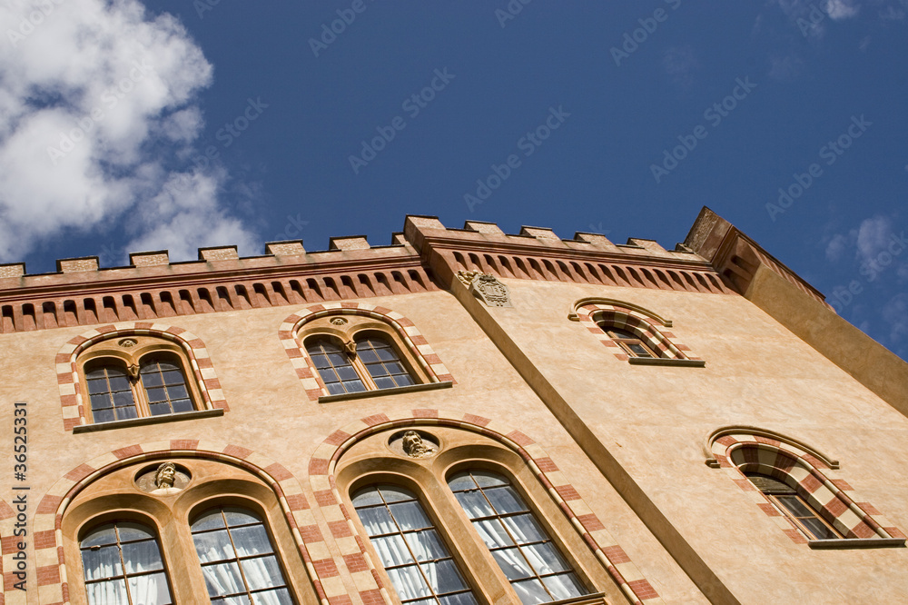 Details of the castle of Barolo