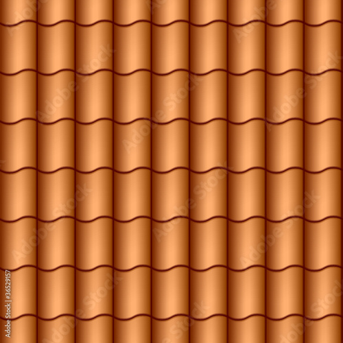 Seamless roof tiles