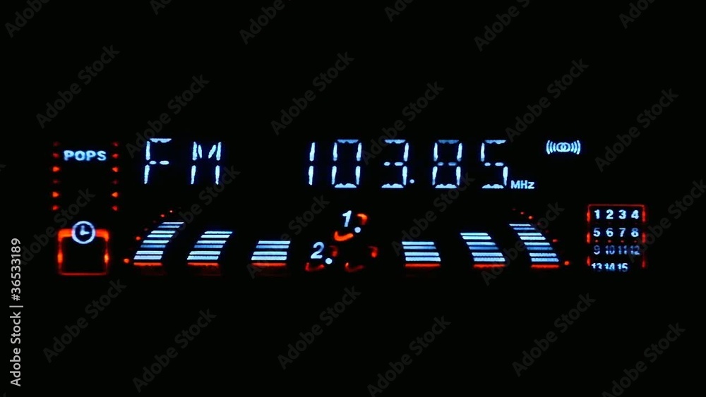 Display of Hi-Fi Tower Playing the CD