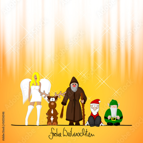 engel rentier krampus weihnachtsmann wichtl I