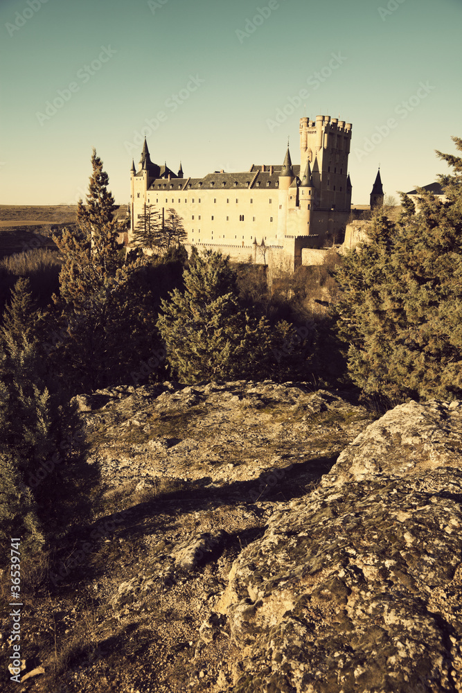 Fototapeta premium Alcazar - the castle in Segovia
