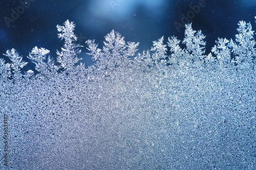 Fotografia, Obraz ice frost window