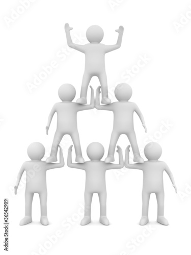 Conceptual image of teamwor...