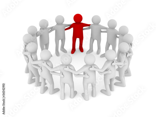 Conceptual image of teamwor...