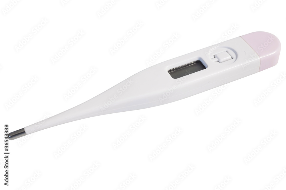 Digital medical thermometer is on white background Digital medical thermometer is on white background
