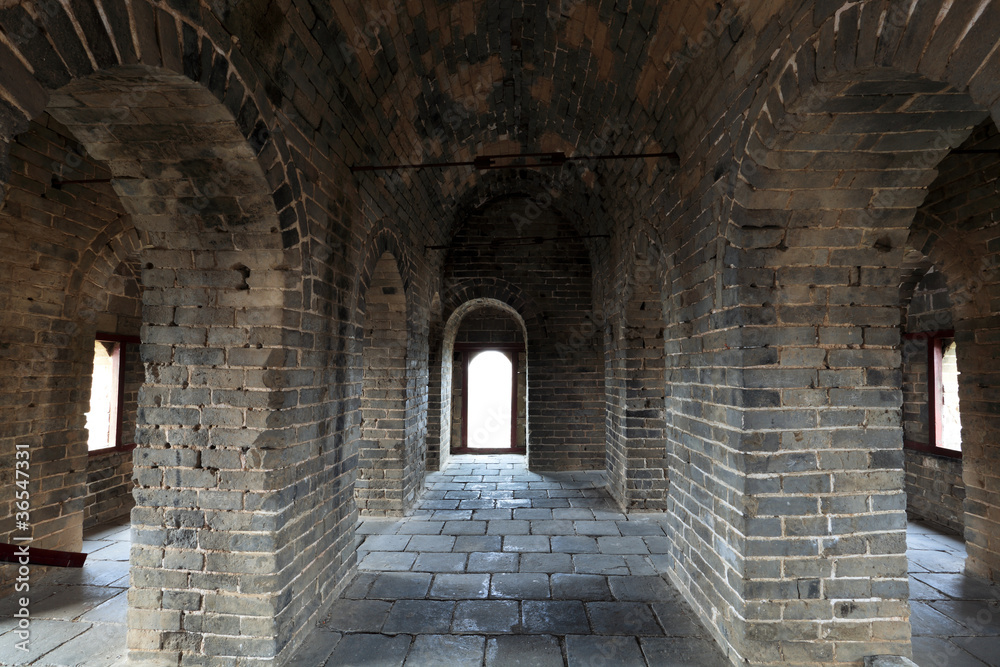 the watch tower of the internal structure of the great wall