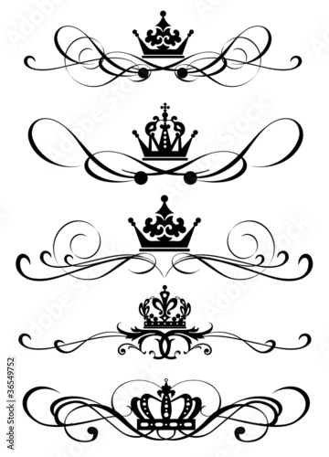 Victorian Scrolls and crown