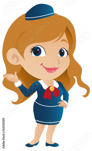 Cute Stewardess