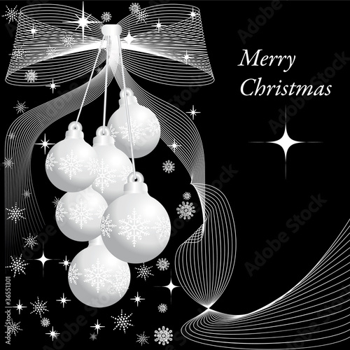 three  silver  christmas balls 2