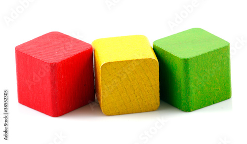 Wooden building blocks