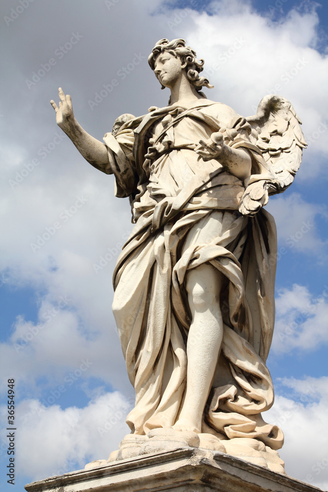 Rome statue - Saint Angel Bridge