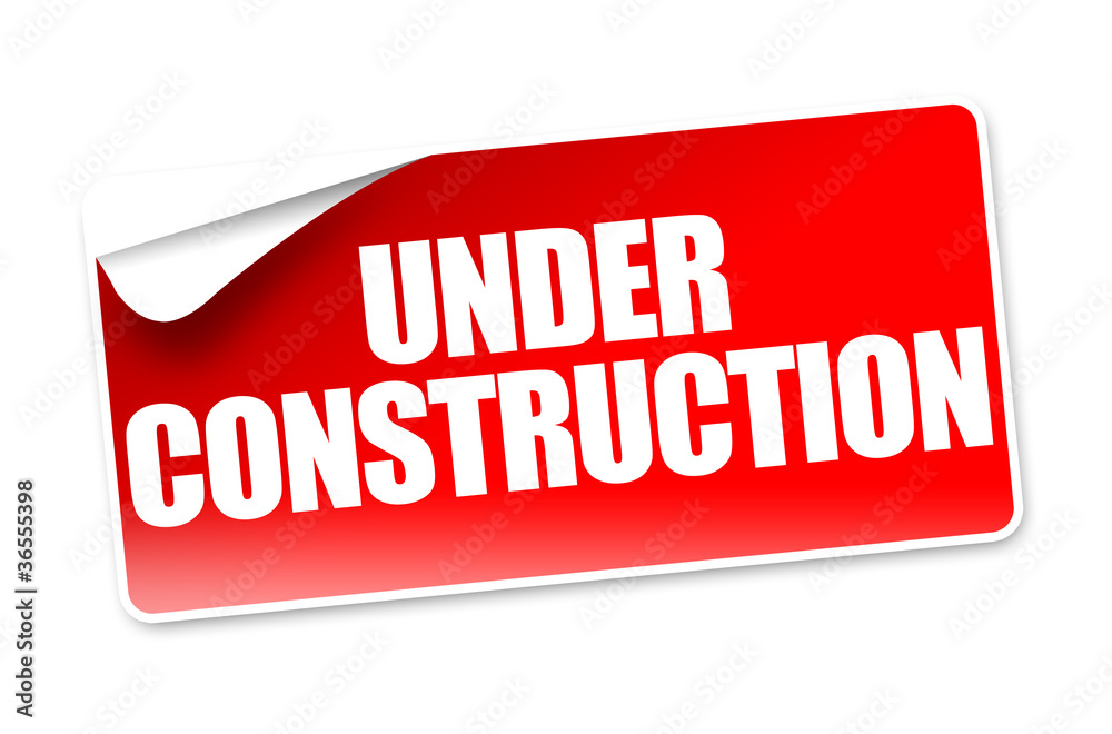 Under Construction! Button, Icon Under Construction! Button, Icon