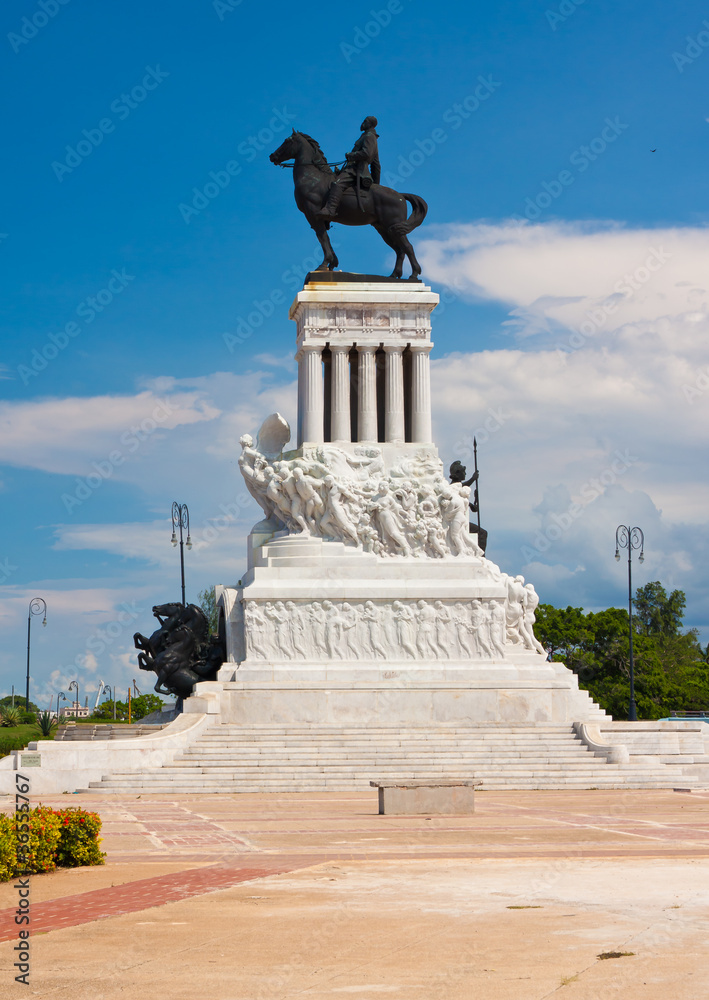 Statue of the Major General Maximo Gomez in Havana
