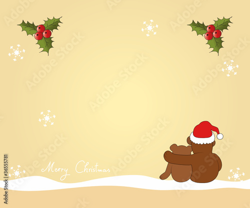 Weihnachtskarte mit textfreiraum