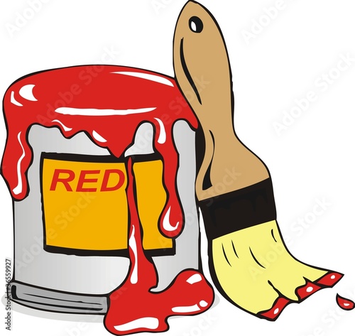 red cans paint