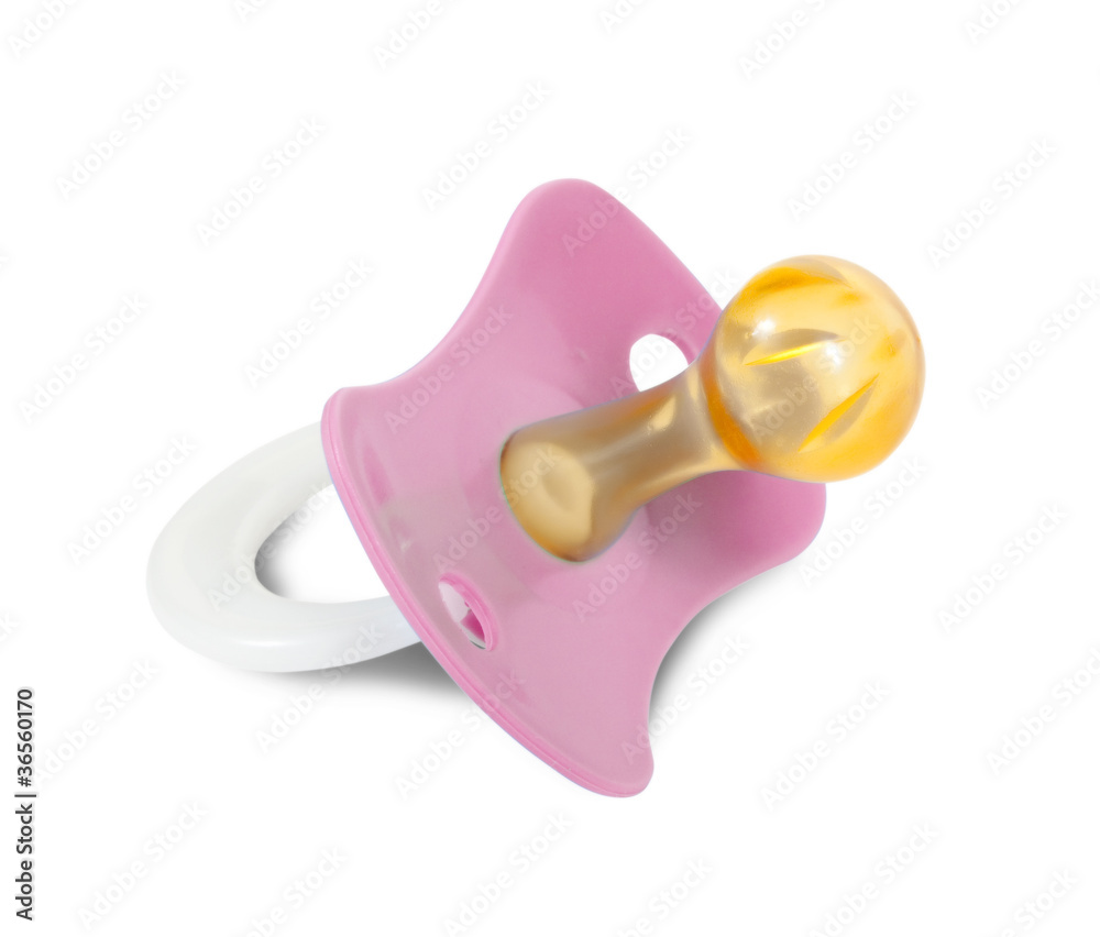 Pink pacifier. Pink pacifier.