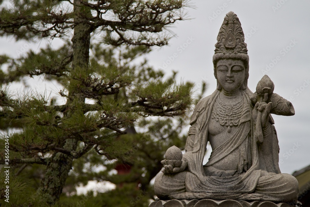 Buddha of Mercy statue in Miyajima