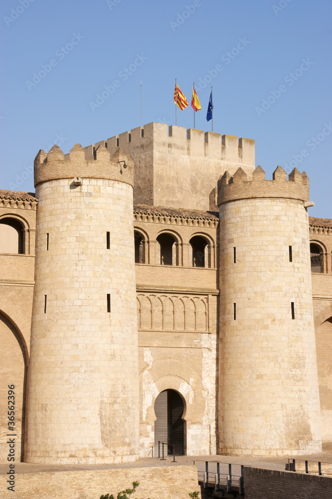 The Aljaferia Palace in Zaragoza