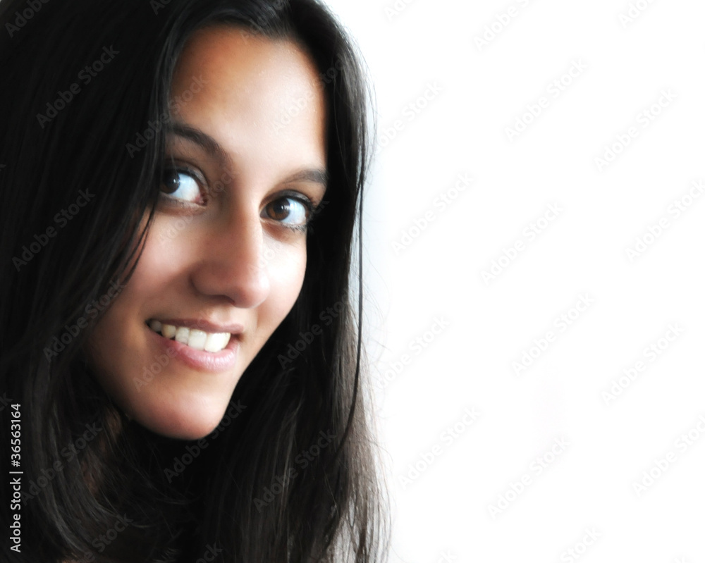 Beautiful indian brunette woman portrait Beautiful indian brunette woman portrait