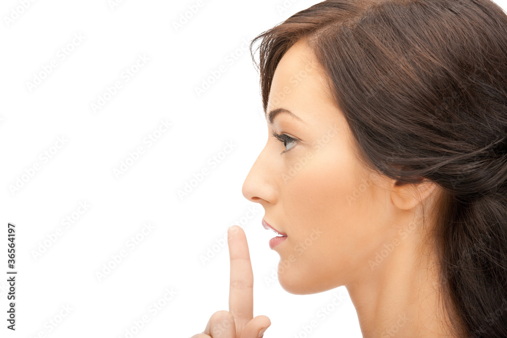 finger on lips finger on lips