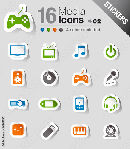 Stickers - Media Icons