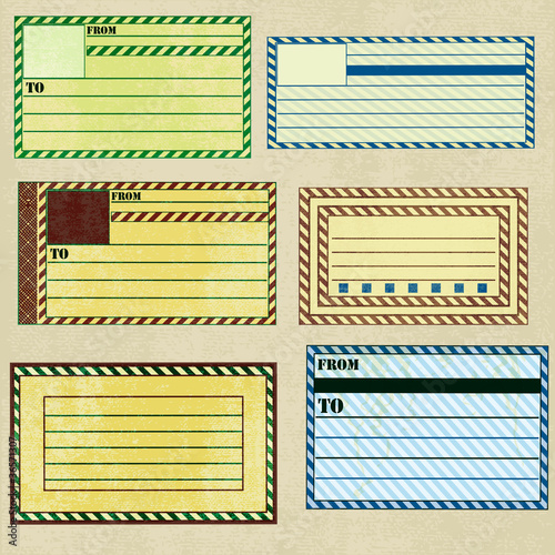Vintage Paper Address Labels