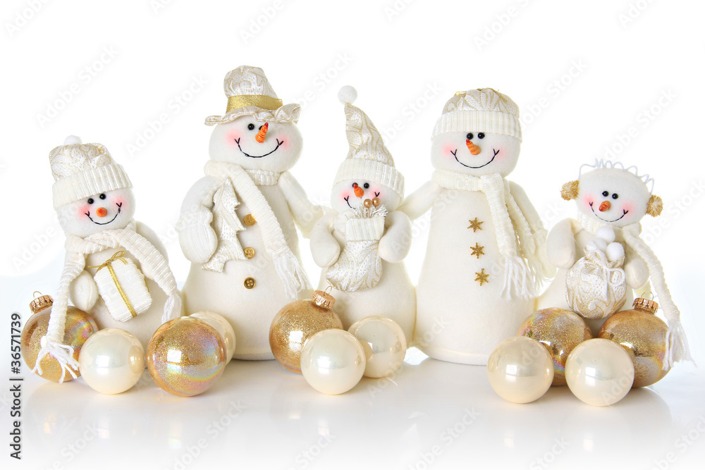 Snow man family