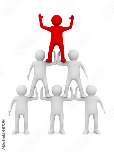 Conceptual image of teamwor...