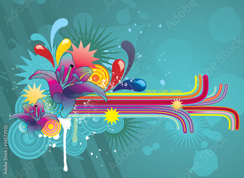 color abstract vector illustration