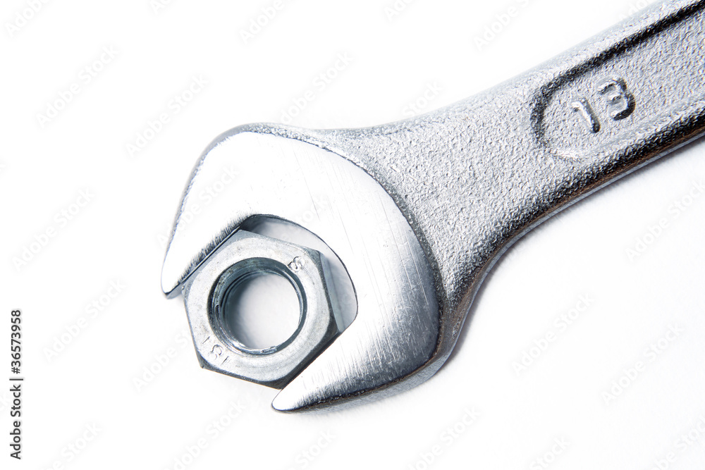 Spanner and nut Spanner and nut
