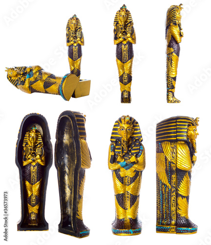 Fotografia Pharaoh mummy set | Isolated