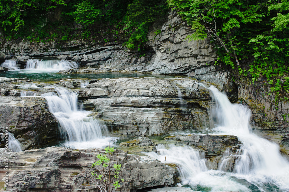 Obraz premium 三段滝